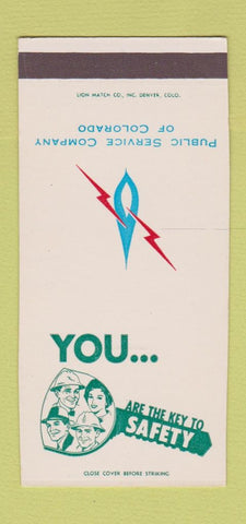 Matchbook Cover - Safety Public Service Colorado SAMPLE 30 Strike