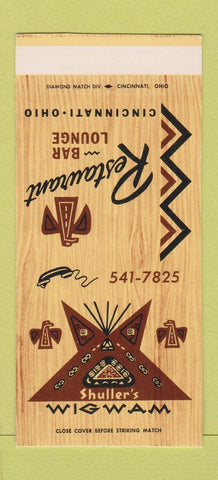 Matchbook Cover - Wig Wam Shuller's Cincinnati OH SAMPLE 30 Strike