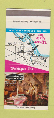 Matchbook Cover - Water Gate Inn Washington DC SAMPLE 30 Strike