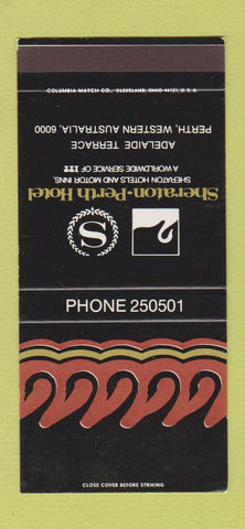 Matchbook Cover - Sheraton Perth Austalia SAMPLE hotel 30 Strike