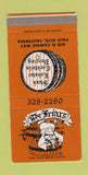 Matchbook Cover - The Friars Palo Alto CA SAMPLE 30 Strike