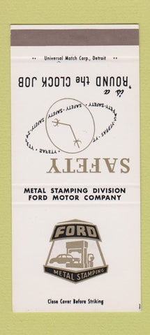 Matchbook Cover - Ford Metal Stamping SAMPLE 30 Strike