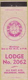 Matchbook Cover - Matchbook Cover Elks Club Holdrege NE