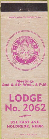 Matchbook Cover - Matchbook Cover Elks Club Holdrege NE