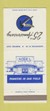Matchbook Cover - Adel Products Huntington WV Burbank CA 30 Strike