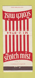 Matchbook Cover - Scotch Mist Chicago IL  30 Strike