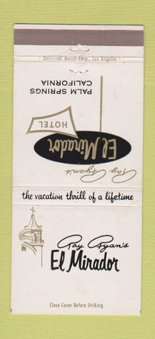 Matchbook Cover - Ray Ryan's El Mirador Palm Springs CA 30 Strike