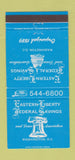 Matchbook Cover - Eastern Liberty Savings Washington DC 30 Strike