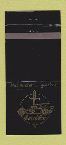 Matchbook Cover - Pat Archer Excalibur Southfield MI 30 Strike
