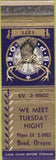 Matchbook Cover - Matchbook Cover Elks Club Bend OR