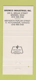 Matchbook Cover - Bremco Industries oil tanks Bremen OH 30 Strike