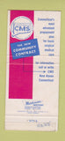 Matchbook Cover - Connecticut Medical Service New Haven CT TAPED 30 Strike