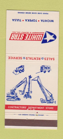 Matchbook Cover - White Star Machinery Supply Wichita Topeka KS Tulsa 30 Strike