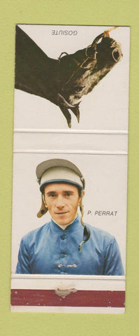 Matchbook Cover - Horse Racing Gosiute Jockey P Perrat France?
