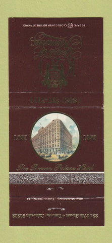 Matchbook Cover - Brown Palace Hotel Denver Colorado 1992 WEAR 30 Strike