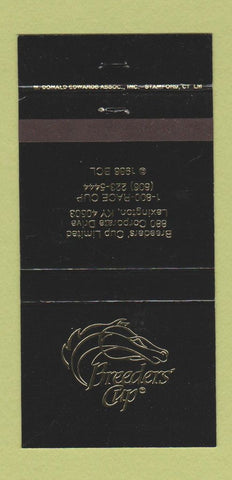 Matchbook Cover - Breeders Cup Horse Racing Lexington KY 30 Strike