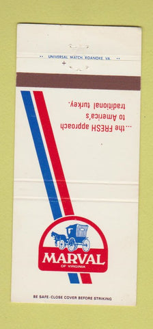 Matchbook Cover - Marval Virginia Turkey 30 Strike
