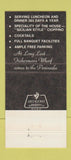 Matchbook Cover - The Fisherman Burlingame CA WEAR 30 Strike