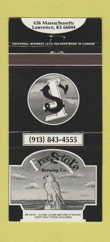 Matchbook Cover - Free State Brewing Beer Lawrence KS 30 Strike