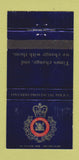 Matchbook Cover - Ontario Provincial Police ON WEAR 30 Strike