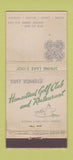 Matchbook Cover - Tony Yonadi's Homestead Golf Spring Lake NJ WEAR 30 Stick