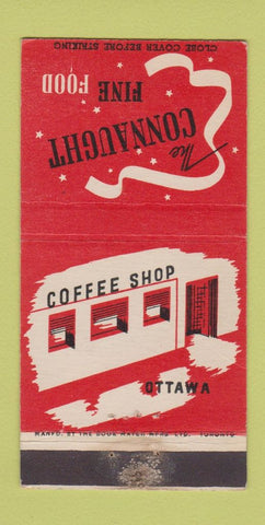 Matchbook Cover - Connaught Restaurant Ottawa ON WEAR 30 Strike