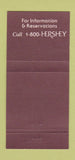 Matchbook Cover - The Hershey Lodge PA? 30 Strike