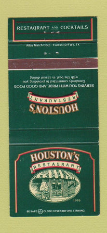 Matchbook Cover - Houston's Restaurant WEAR 30 Strike