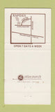 Matchbook Cover - Rapides Cotton Gin Restaurant Alexandria VA 30 Strike