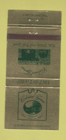Matchbook Cover - Colonial Tymes Restaurant Hamden CT 30 Strike