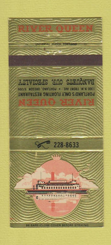 Matchbook Cover - River Queen Portland OR 30 Strike