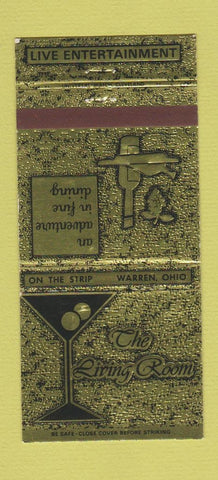 Matchbook Cover - The Living Room Warren OH  30 Strike