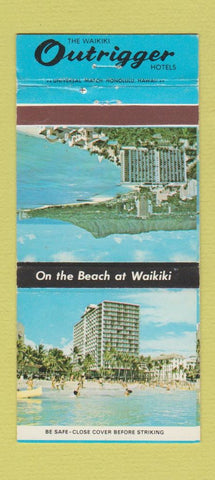 Matchbook Cover - Waikiki Outrigger Hawaii 30 Strike