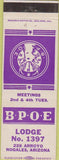 Matchbook Cover - Matchbook Cover Elks Club Nogales AZ