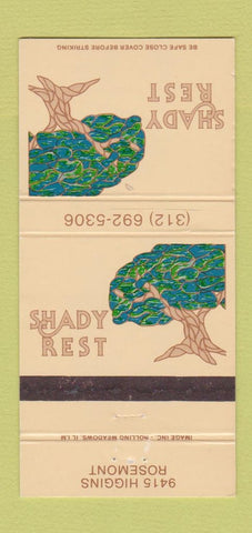 Matchbook Cover - Shady Rest Rosemont IL 30 Strike
