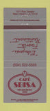 Matchbook Cover - Cafe Sbisa New Orleans LA 30 Strike