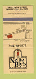 Matchbook Cover - Nellie Bly's Roadhouse White Oak PA 30 Strike