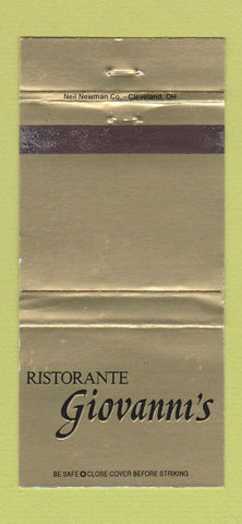 Matchbook Cover - Ristorante Giovanni's Beachwood OH 30 Strike