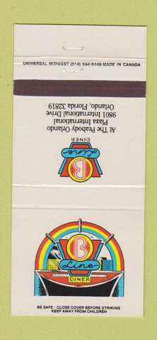 Matchbook Cover - B Line Diner Orlando FL 30 Strike