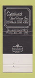 Matchbook Cover - Oakhurst Tea Room Somerset PA 30 Strike