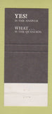 Matchbook Cover - Bistro Romano Philadelphia PA 30 Strike