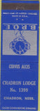 Matchbook Cover - Matchbook Cover Elks Club Chadron NE