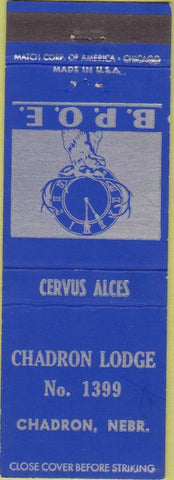 Matchbook Cover - Matchbook Cover Elks Club Chadron NE