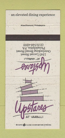 Matchbook Cover - Varalli Upstares Philadelphia PA 30 Strike