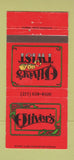 Matchbook Cover - Oliver's Twist Philadelphia PA 30 Strike