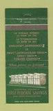 Matchbook Cover Hopkins County Savings Dawson Springs Madisonville KY 30 Strike