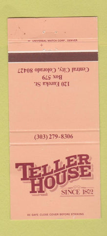 Matchbook Cover - Teller House Central City Colorado 30 Strike