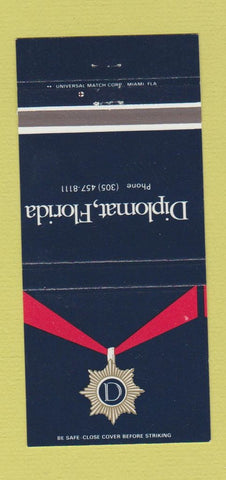 Matchbook Cover - Diplomat Florida Hotel 30 Strike