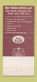 Matchbook Cover - Gulf Beach Hotel Court Sarasota FL Lido Beach 30 Strike