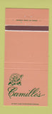 Matchbook Cover - Camille's Sherman Oaks CA 30 Strike